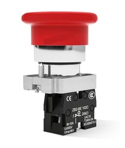 Mushroom Head Push Button Switch Self Reset XB2-BC31C 1 Normally Open Round