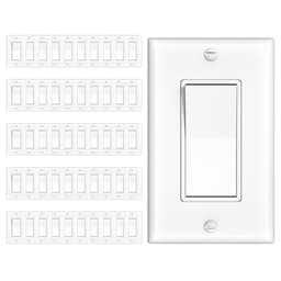 Amico Single Pole & 3 Way Light Switches, UL Listed