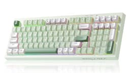 LEOBOG X Aula Wireless Keyboard Green Gaming Keyboard Creamy Silent