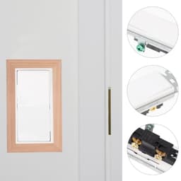 SOLUSTRE 3-Way Rocker Light Switch for Wall Lights with Stainless Steel Junction Box, Rust Resistant