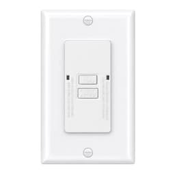 Baomain Blank Face GFCI 20 Amp, Self-Test Receptacle with LED Indicator,Faceless GFCI,Electrical Out