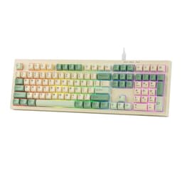 MechLands Aula S102 Membrane Gaming Keyboard w/Number Pad, 100% Full Size