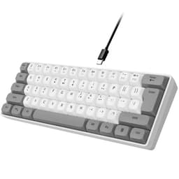 Wired RGB Gaming Membrance Keyboard. 60 Percent Mini Creamy LED Computer Keyboard .Small Ergonomic C