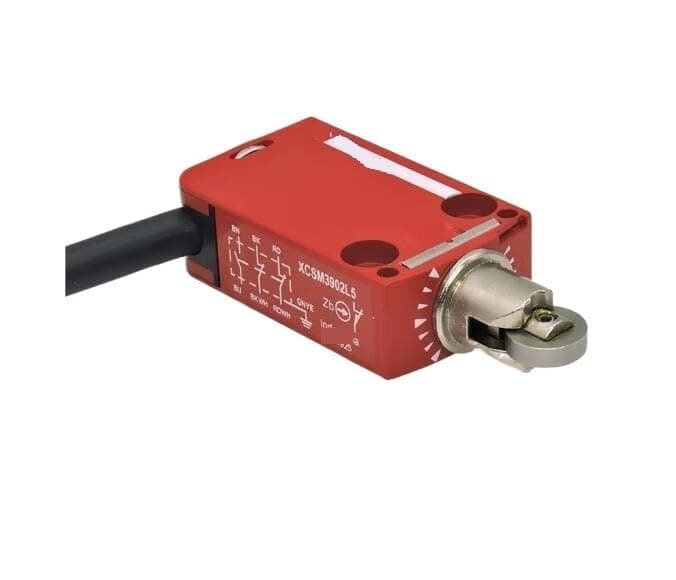 XCSM3902L5 Safety Door Switch Metal Roller Travel Limit Waterproof with 5-Meter Cable