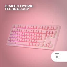 Mars Gaming MK023, French Language, Gaming Keyboard TKL, Hybrid H-Mech Technology, FRGB Rainbow Ligh