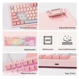 MechLands Aula S102 Membrane Gaming Keyboard w/Number Pad, 100% Full Size