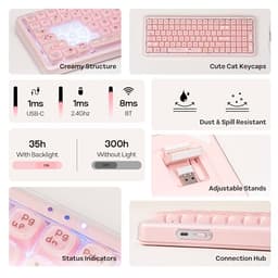 X100 PRO Membrane Gaming Keyboard with SC390 Lightweight Gaming Mouse