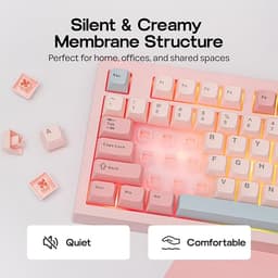 MechLands Aula S102 Membrane Gaming Keyboard w/Number Pad, 100% Full Size