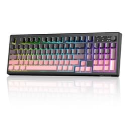ZIYOU LANG K100 Wireless Gaming Keyboard,99 Keys Tri-Mode BT/2.4GHz/USB-C Creamy Color Keyboard with