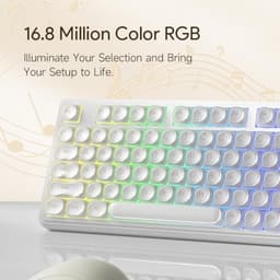 IP98S Wireless Keyboard, 98-Key Tri-Mode RGB with 6 Typing Sounds