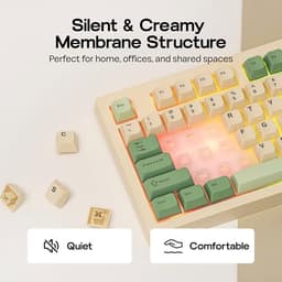 MechLands Aula S102 Membrane Gaming Keyboard w/Number Pad, 100% Full Size