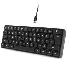 Wired RGB Gaming Membrance Keyboard. 60 Percent Mini Creamy LED Computer Keyboard .Small Ergonomic C