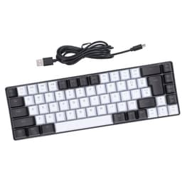 Membrane Gaming Keyboard RGB Backlit Compact Layout for FPS with USB Wired Connection Suitable for S
