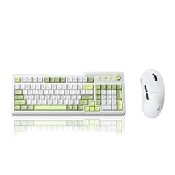 Aula F3099 Wireless Keyboard with Media Knob RGB Backlit Gaming Keyboard + SOLAKAKA SM850 - Wireless