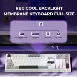 LEOBOG x Aula Wireless Keyboard 98 Keys Membrane Computer Keyboards