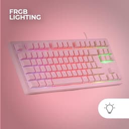 Mars Gaming MK023, French Language, Gaming Keyboard TKL, Hybrid H-Mech Technology, FRGB Rainbow Ligh