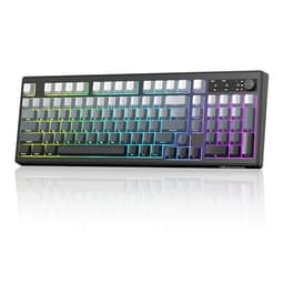 ZIYOU LANG K100 Wireless Gaming Keyboard,99 Keys Tri-Mode BT/2.4GHz/USB-C Creamy Color Keyboard with
