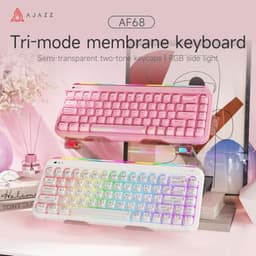 ZIYOU LANG x A.Jazz AF68 Wireless Gaming Keyboard,Tri-Mode BT/2.4G/USB-C Keyboard with RGB Backlit,C