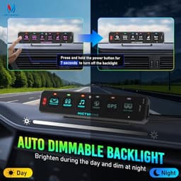 MICTUNING MS-W 6 Gang Slim Wireless Switch Panel Bundle with 5 Inch K8 Halo UltraDrive Pod Lights