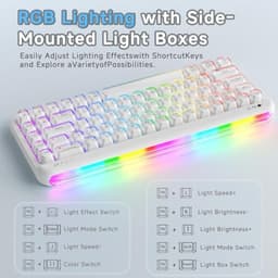 ZIYOU LANG x A.Jazz AF68 Wireless Gaming Keyboard,Tri-Mode BT/2.4G/USB-C Keyboard with RGB Backlit,C