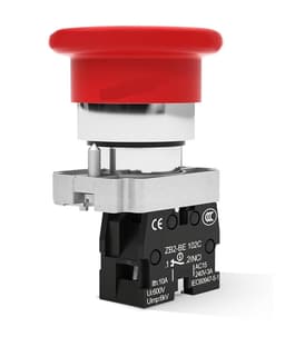 Mushroom Head Push Button Switch Self Reset XB2-BC31C 1 Normally Open Round