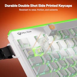 MEETION Vibekey75 Wireless Gaming Keyboard with RGB Backlight, Black