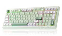LEOBOG X Aula Wireless Keyboard Green Gaming Keyboard Creamy Silent
