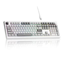 Womier K105 Membrane Gaming Keyboard,RGB Quiet Keyboard for Office, USB Wired,26 Keys Anti-ghosting 