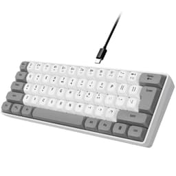 Wired RGB Gaming Membrance Keyboard. 60 Percent Mini Creamy LED Computer Keyboard .Small Ergonomic C
