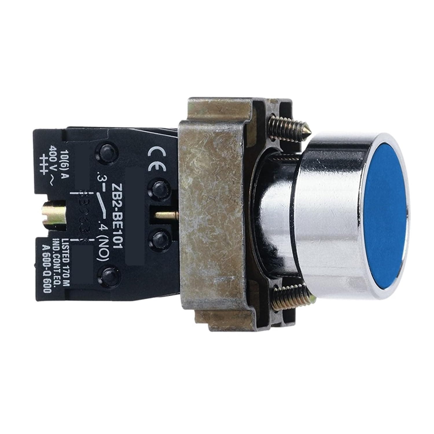 XB2BA61C Metal Flat Head Self Reset Push Button Switch ZB2BZ101C ZB2BA6C