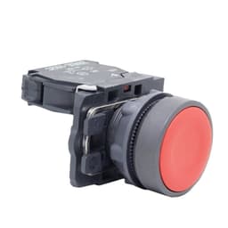Waterproof Dustproof Push Button Switch Flat Head Reset Start ZBEE-101C